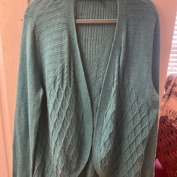 Talbots Women's Teal Sweater - Picture 4 of 4